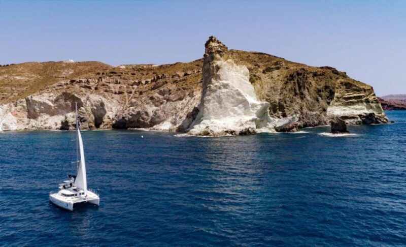 Santorini: Private Day Cruise with a BBQ meal and Open Bar - Key Points