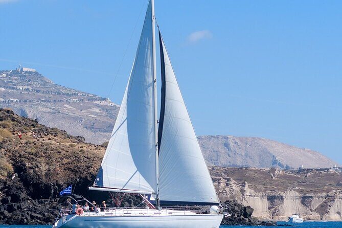 Santorini Private Daytime Sailing Cruise with Meal, Drinks &Transfer included - Frequently Asked Questions