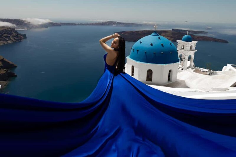 Santorini: Private Flying Dress Photoshoot at Blue Domes - Value for Money and Price Analysis