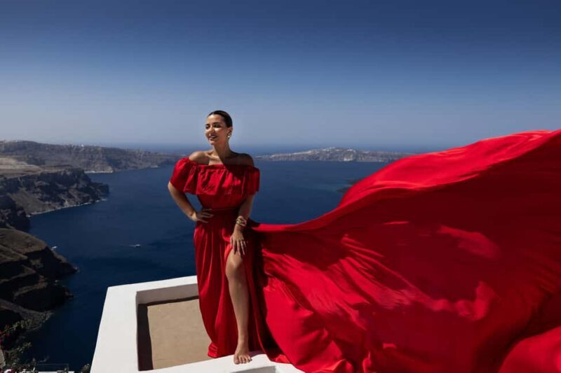 Santorini: Private Flying Dress Photoshoot at Blue Domes - Practical Tips for Your Photoshoot