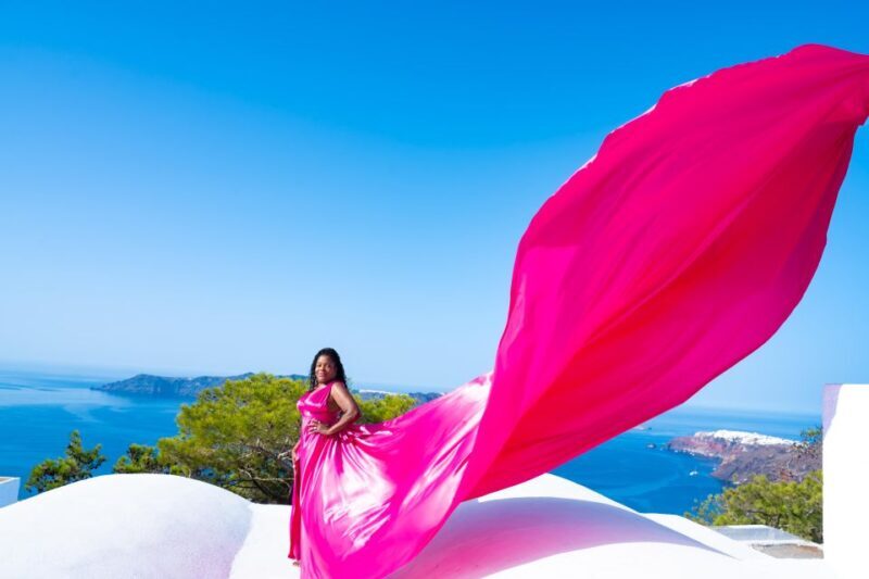 Santorini: Private Flying Dress Photoshoot with Pickup - Who Will Love This Experience?