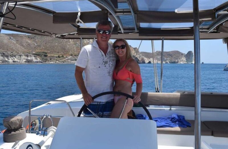 Santorini: Private Luxury Catamaran Cruise with Greek Meal - What’s Included and What’s Not