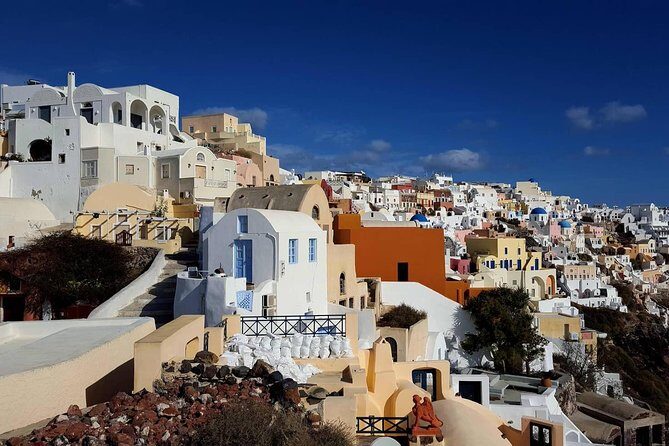 Santorini Private Romantic Tour with Dinner & Wine Tasting - Wine Tasting at Santo Wines Winery