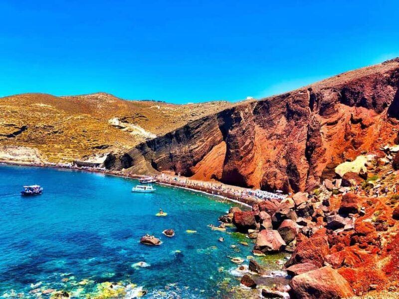 Santorini: Red Beach, Black Sand Beach w/ Lunch and Sunbeds - Discovering Santorini’s Coastal Highlights