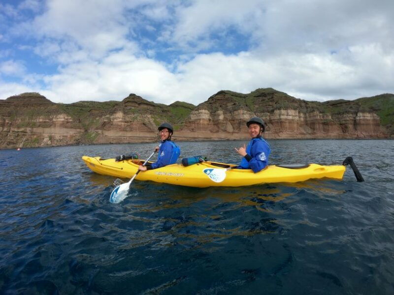 santorini-sea-caves-kayak-trip-with-snorkeling-and-picnic