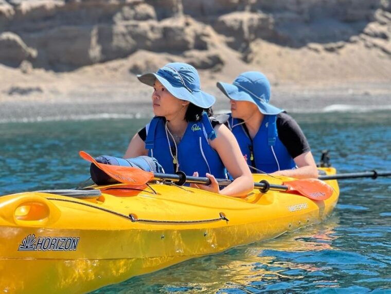santorini-sea-caves-kayak-trip-with-snorkeling-and-picnic