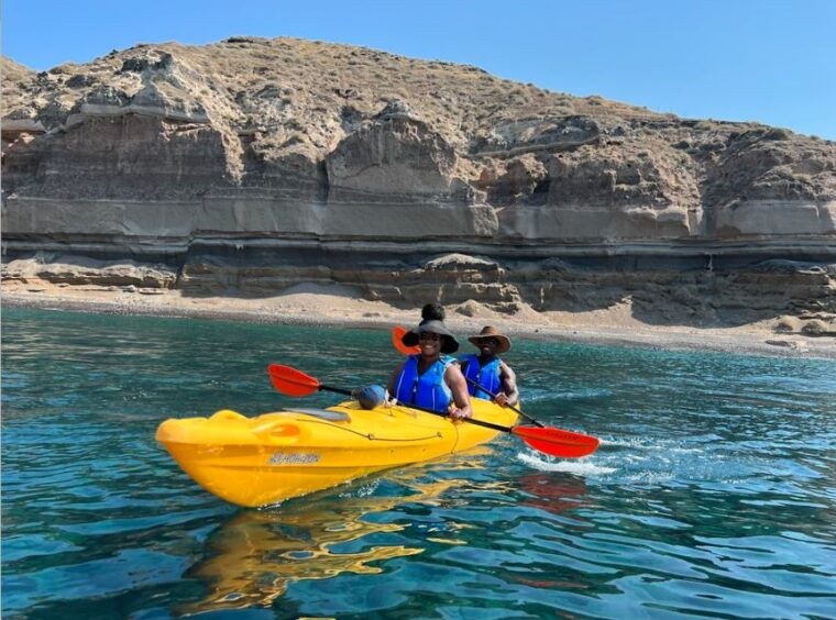 santorini-sea-caves-kayak-trip-with-snorkeling-and-picnic