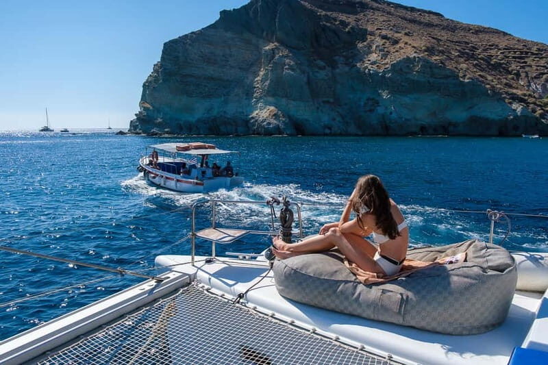 Santorini: Semi-Private Sailing Cruise Day & Sunset/max 15 p - An Overview of the Santorini Semi-Private Sailing Cruise