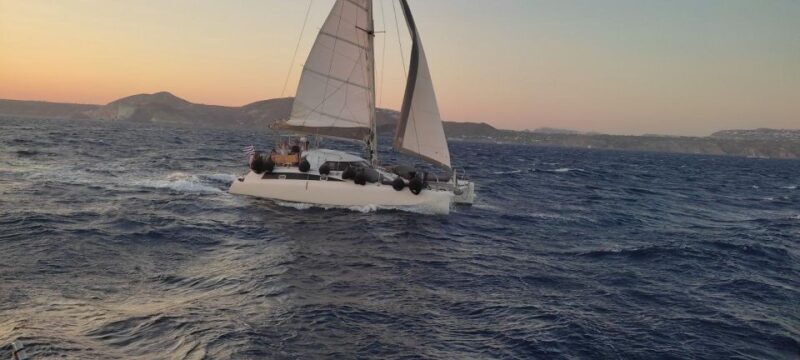 Santorini:Catamaran: private cruise with food & drinks - The Sum Up