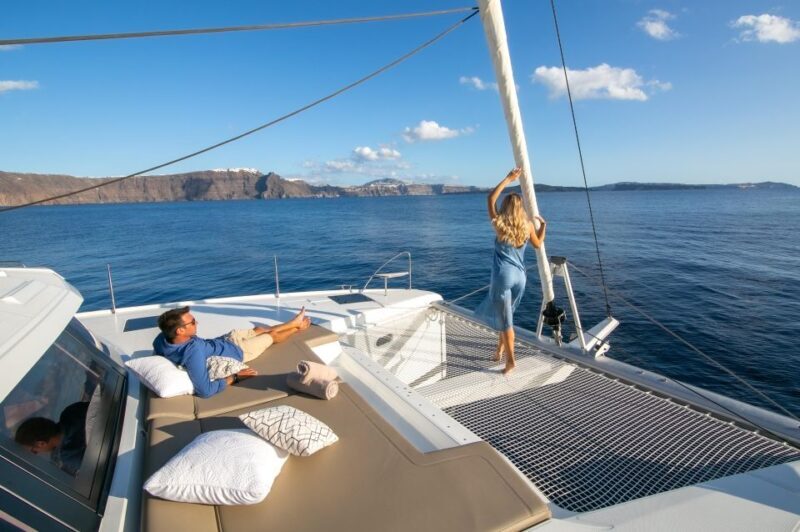 Santorini:Private Catamaran Tour with BBQ & Unlimited Drinks - The Experience: What You Can Expect on a Santorini Private Catamaran Tour