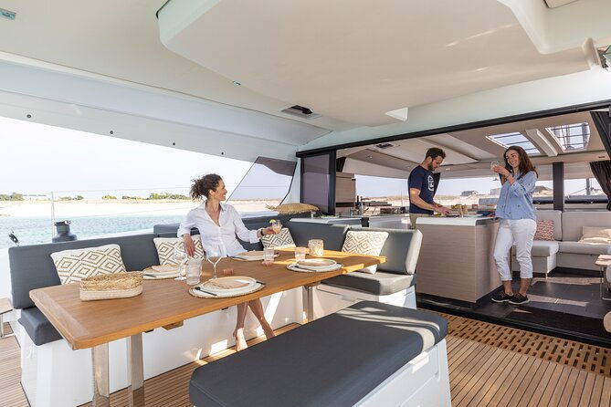 semi-private-brand-new-catamaran-cruise-in-mykonos-with-meal-drinks-transport