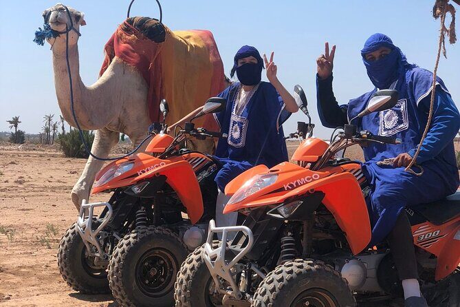 Sensational quad and camel ride in the palm grove - Key Points