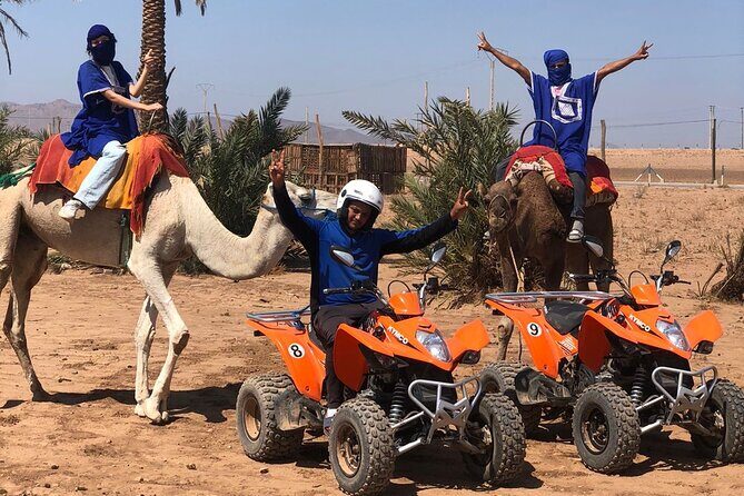 Sensational quad and camel ride in the palm grove - The Adventure Begins: How the Day Unfolds