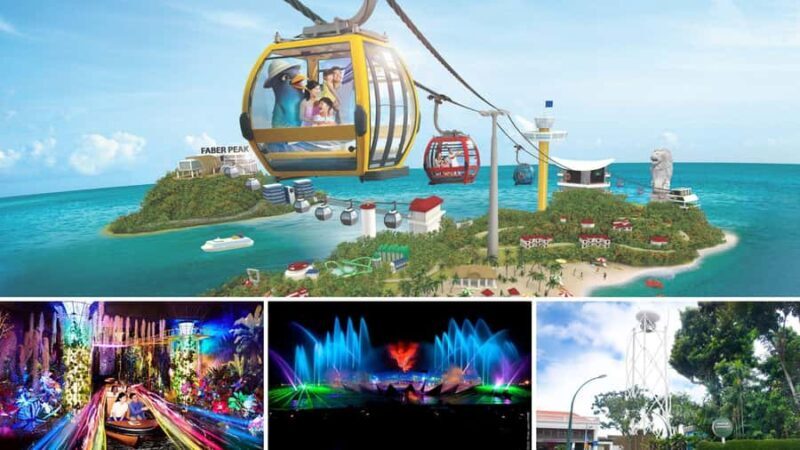 Sentosa Day-to-Night Experience with SkyHelix Guided Tour - Key Points