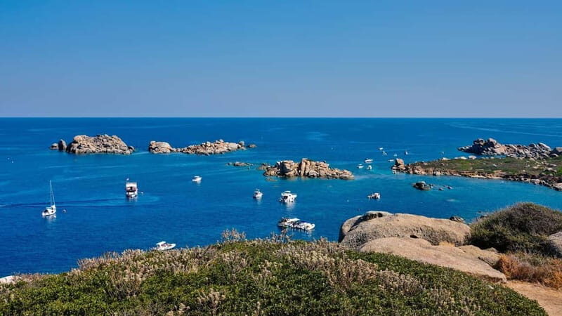 Serpentara-Punta Molentis rubber boat tour with snorkeling - Key Points