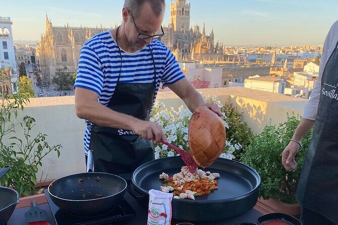 Sevilla: Panoramic Highlights Rooftop Tour & Paella Cooking Class - Why the Experience Offers Great Value
