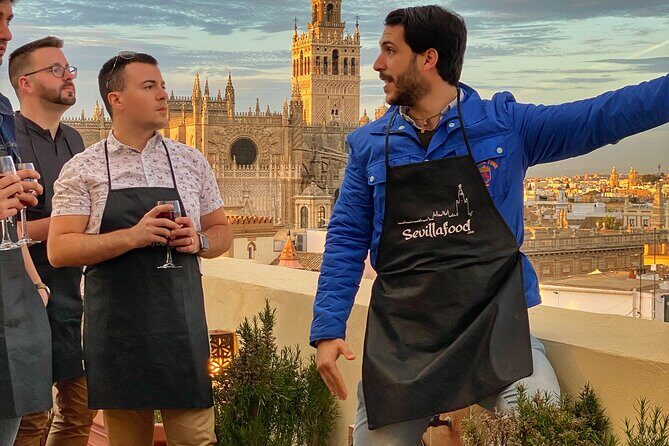 Sevilla: Panoramic Highlights Rooftop Tour & Paella Cooking Class - Practical Details and Tips