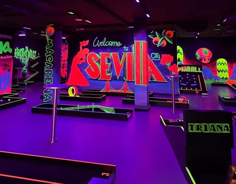 Seville: Indoor UV 18 hole Minigolf Experience - Pricing and Value
