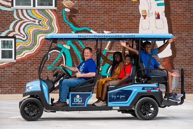 Shared Golf Cart Tour of Bentonville, Arkansas - Starting Point and Ease of Meeting Up