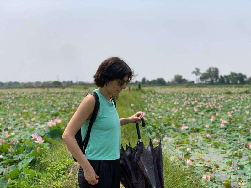 siem-reap-khmer-water-blessing-by-monk-and-lotus-farm-visit