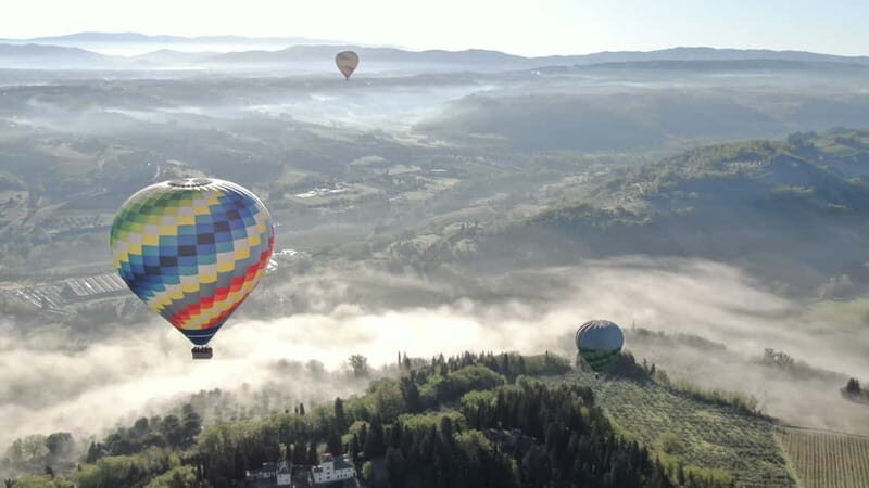 Siena: Balloon Flight Over Tuscany with a Glass of Wine - Key Points