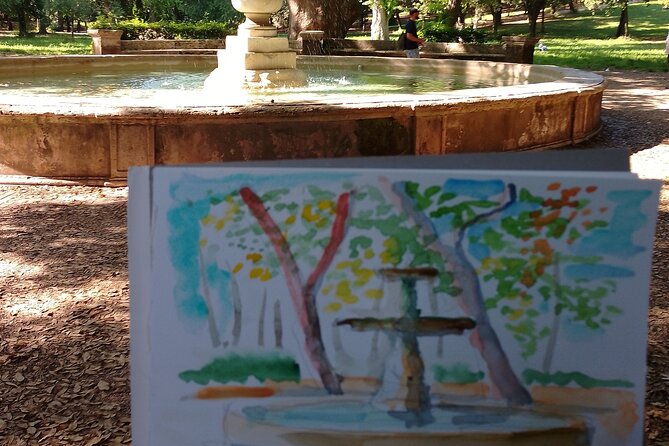 sketching-in-rome-villa-borghese-private-lesson-with-guido