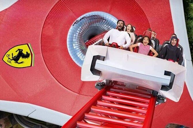 Skip the Line Ferrari world ticket with Pickup and drop off - The Ride and Attraction Experience