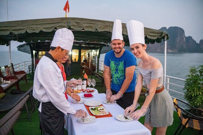 Small Group Full Day Guided Cruise Tour Visit to Halong Bay - Key Points