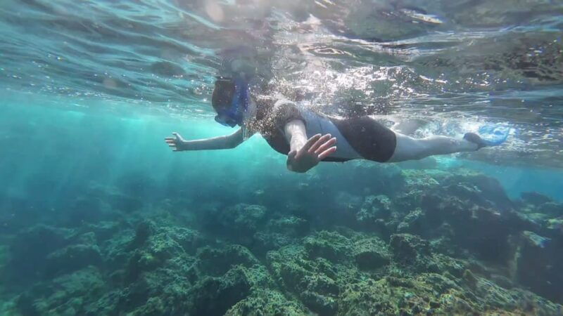 snorkeling-in-a-volcanic-bay