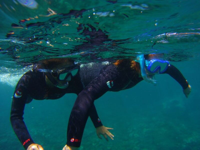 snorkeling-in-a-volcanic-bay