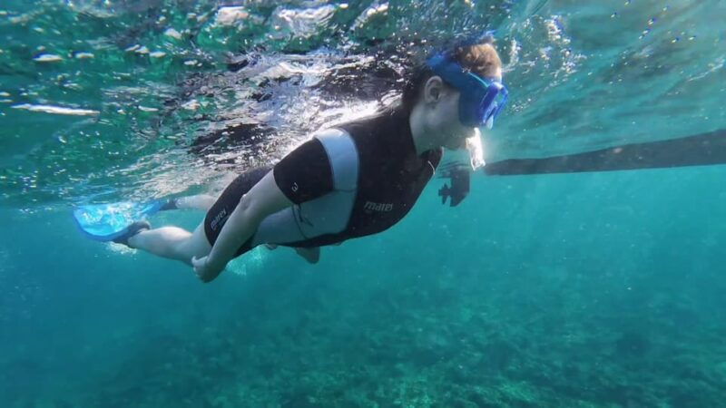snorkeling-in-a-volcanic-bay