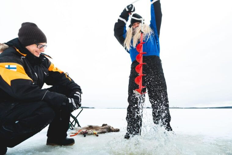 snowmobile-safari-with-ice-fishing-experience