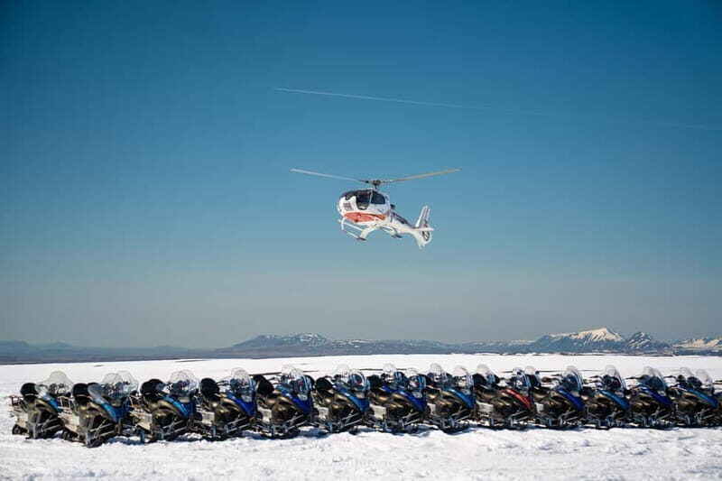 Snowmobile with Helicopter Experience at Langjokull - Snowmobile Ride: Gliding Across the Frozen Wilderness