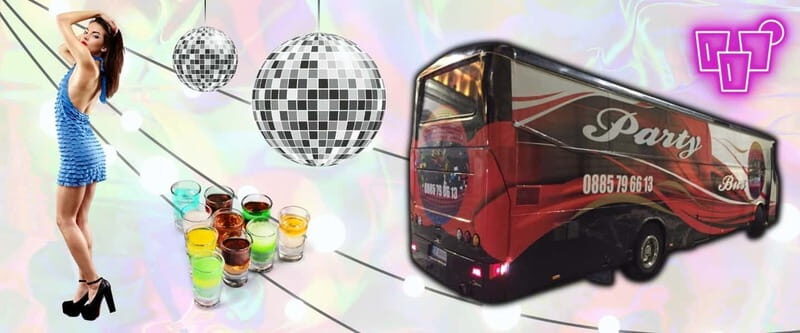 Sofia,Bulgaria Party bus day and night party tours - Key Points
