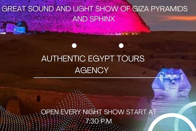 Sound and Light Show Giza Pyramids tickets + private Transfer - In-Depth Review: What to Expect from the Sound and Light Show at Giza