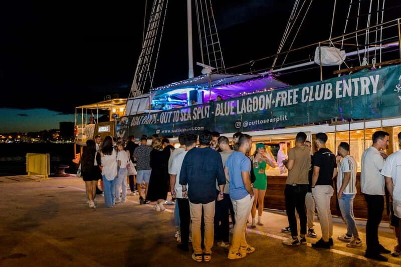 Split: Boat Crawl with Nightclub Access, Shots, & Boat Party - Key Points