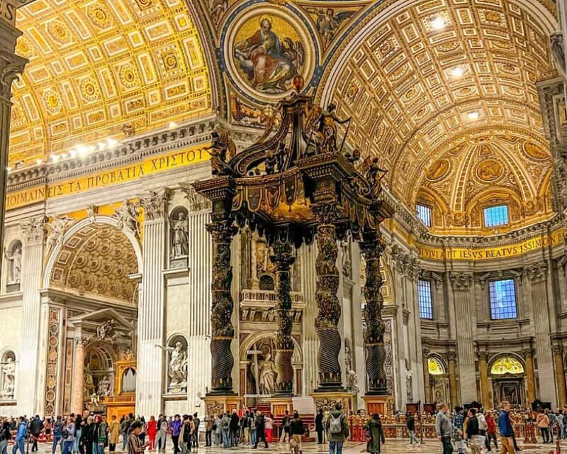 St.Peters Basilica, La Pietà , Papal Tombs Tour With Dome - Key Points