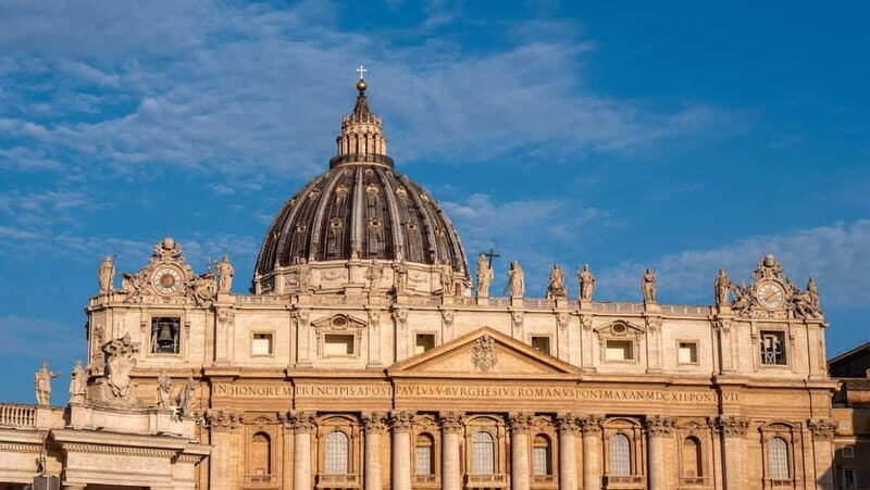 St. Peters Basilica Tour with Dome Climb and Papal Crypts - FAQ