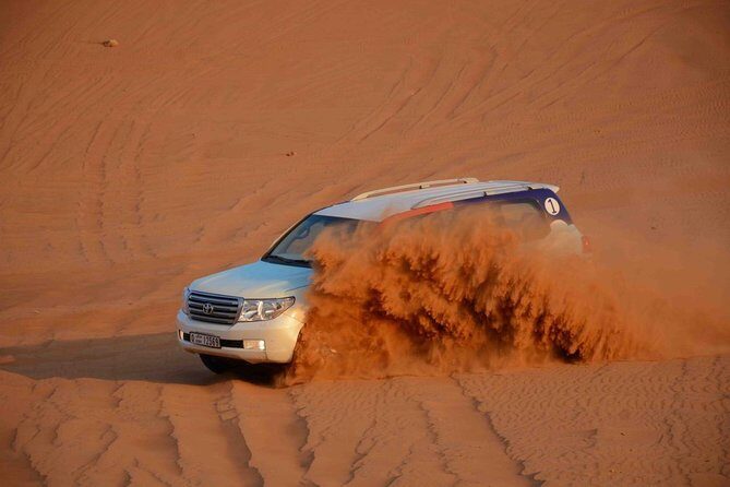 Standard Desert Safari 4X4 Pickup & Drop with Dinner & Live Shows - Key Points