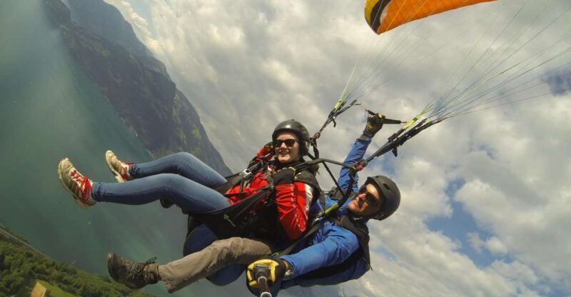 Stans: Tandem Paragliding Experience - The Landing and Aftermath