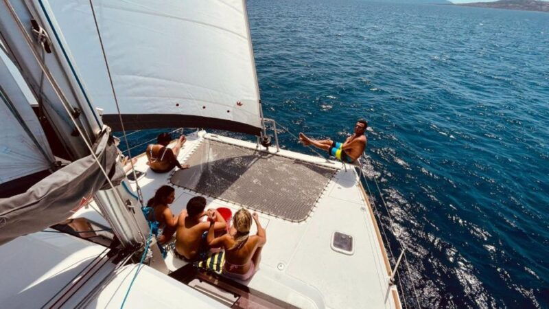 stintino-half-day-catamaran-tour-to-la-pelosa-with-aperitif