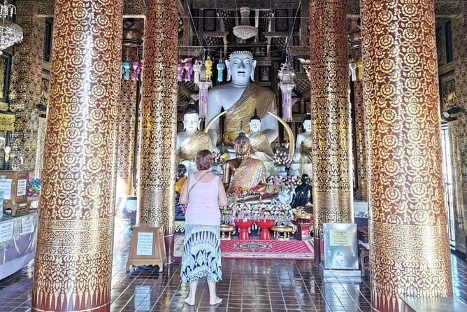 Sunrise blessing walk towards famous temple with fruit and flower donation - An In-Depth Look at the Experience