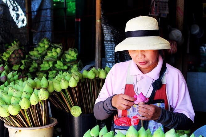 Sunrise blessing walk towards famous temple with fruit and flower donation - Final Words