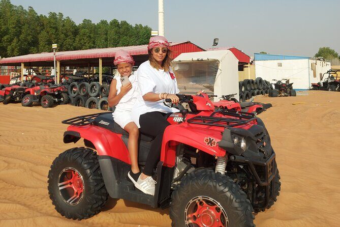 Sunrise Desert safari With Quad bike ride Sandboard & Camel ride - Photo Stop and Relaxation