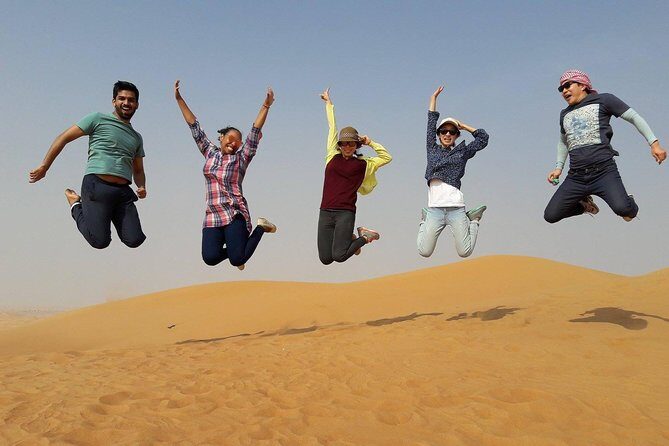 Sunrise View Desert Safari with Camel Ride & Sand Boarding - Key Points