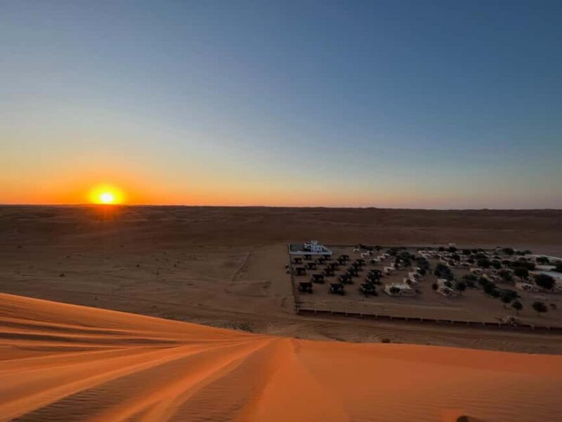 Sunset at Wahiba Sands Desert and Wadi Bani Khalid Adventure - Key Points