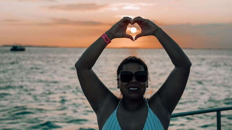 Sunset Catamaran to Isla Mujeres with Cancun Pickup - Key Points