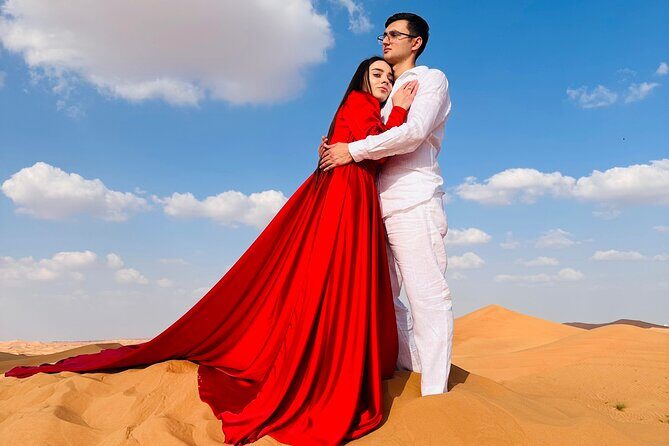 Sunset Desert safari with Camel Ride Sand Board & BBQ Dinner - Key Points