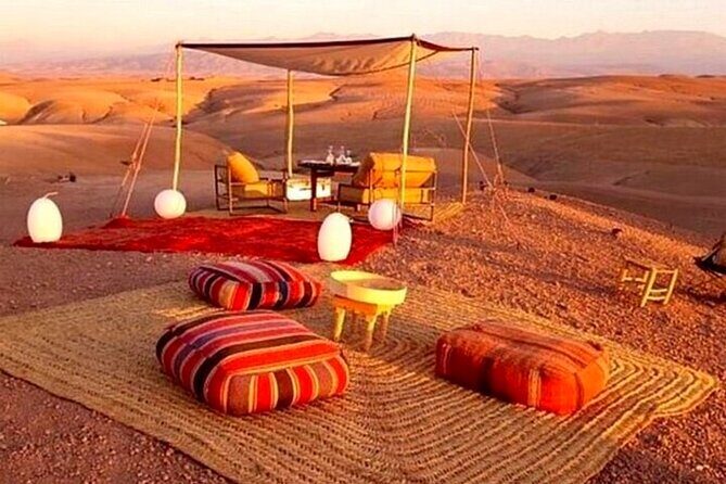 Sunset Dinner in Marrakech Desert with Quad bike - Key Points