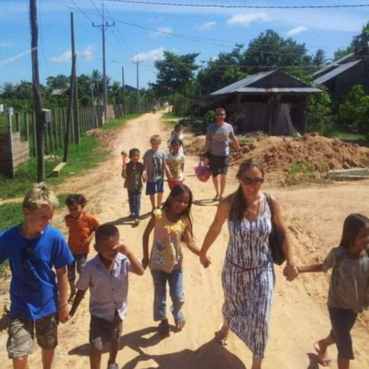 sunset-floating-village